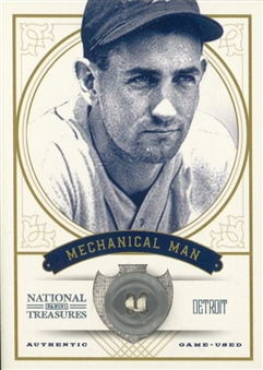 2012 "National Treasures" #10 Charlie Gehringer Game Used Uniform Button Card (#1/1)